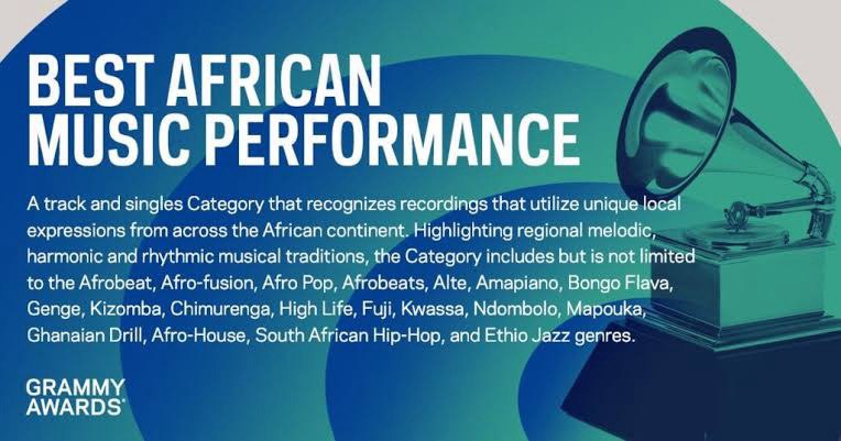 Best African Music Performance requirements