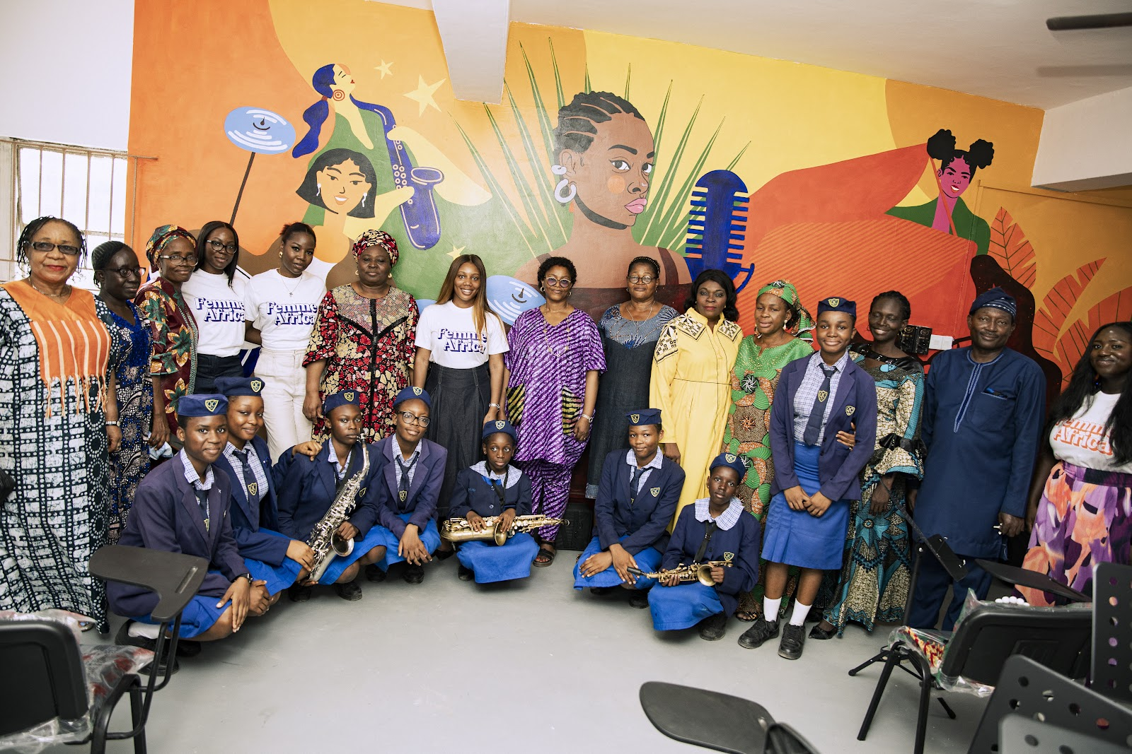 Femme Africa & Platoon Unveil Refurbished Music Room At Queens College Lagos